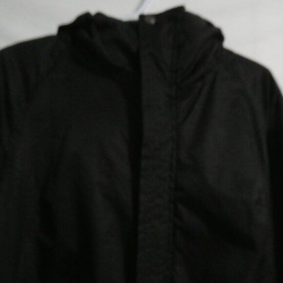 OPPENHEIMER Premium Outerwear | large | Hooded Black Coat | Ribbed Cuffs - Picture 5 of 16